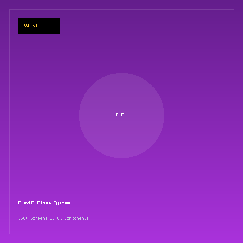 FlexUI - Modern E-Commerce UI/UX Figma Design System (350+ Screens)